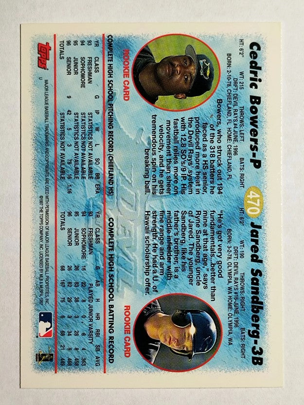 1997 Topps #470 Jared Sandberg RC