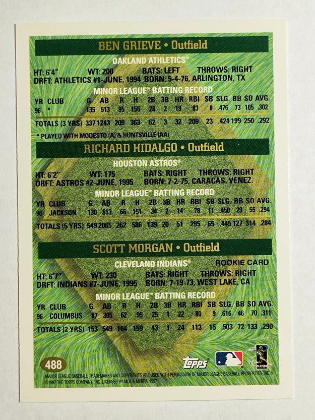 1997 Topps #488 Richard Hidalgo/Ben Grieve