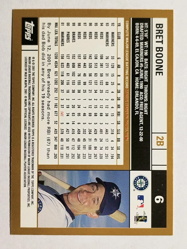 2002 Topps #6 Bret Boone