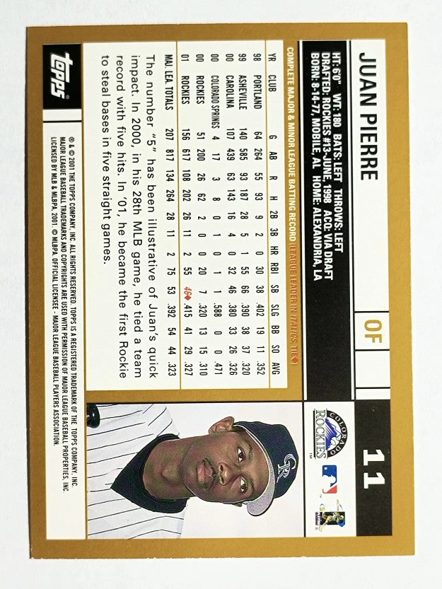 2002 Topps #11 Juan Pierre
