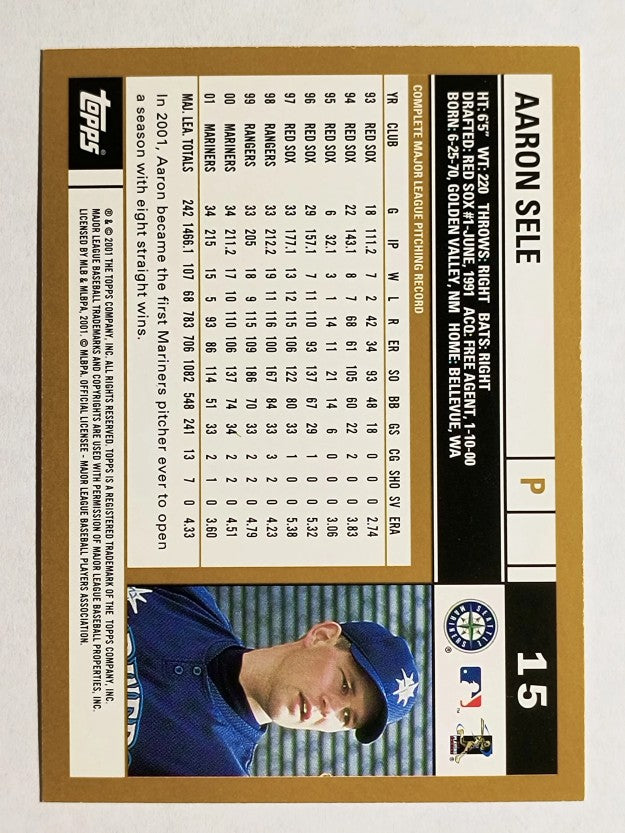 2002 Topps #15 Aaron Sele