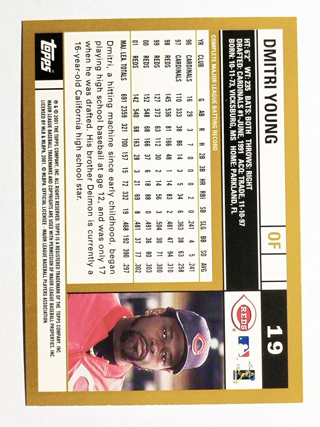 2002 Topps #19 Dmitri Young