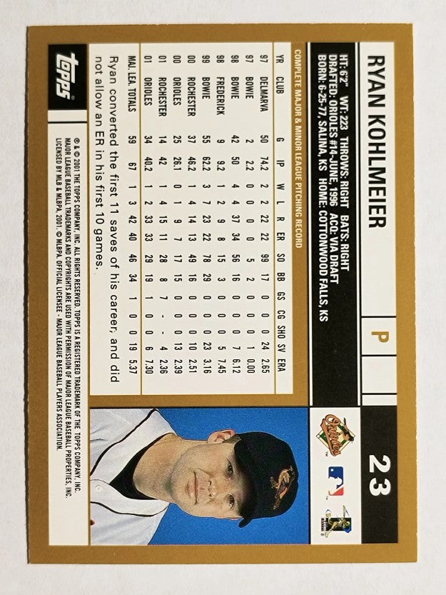 2002 Topps #23 Ryan Kohlmeier