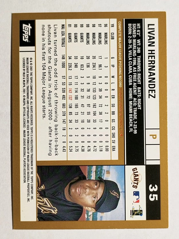2002 Topps #35 Livan Hernandez
