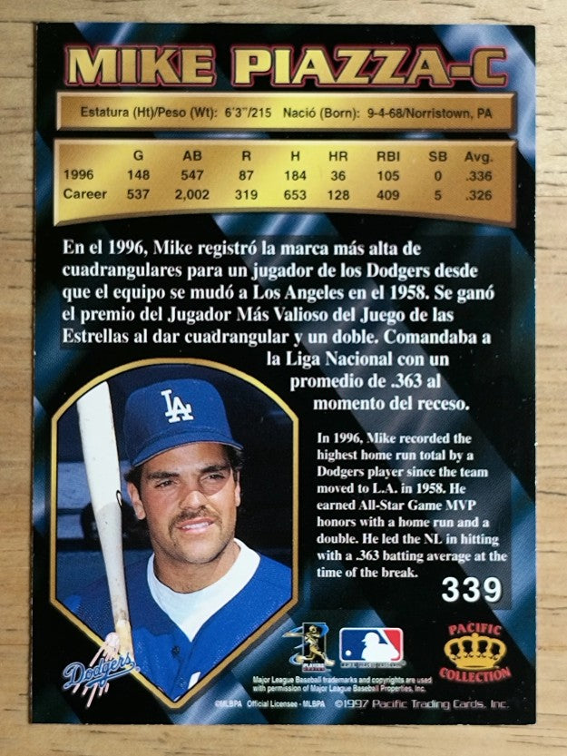 1997 Pacific #339 Mike Piazza