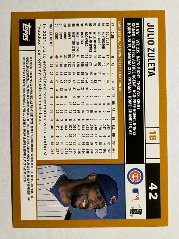 2002 Topps #42 Julio Zuleta