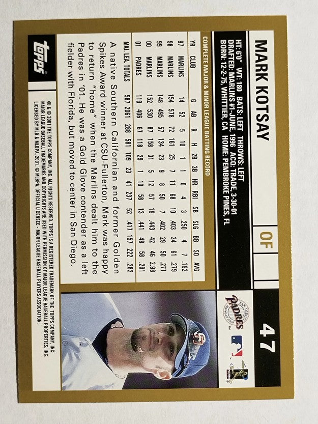 2002 Topps #47 Mark Kotsay