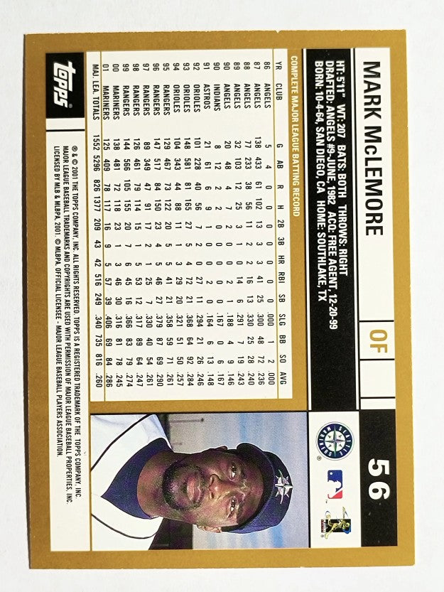 2002 Topps #56 Mark McLemore