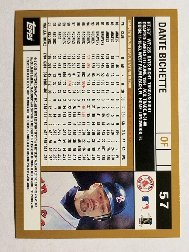 2002 Topps #57 Dante Bichette