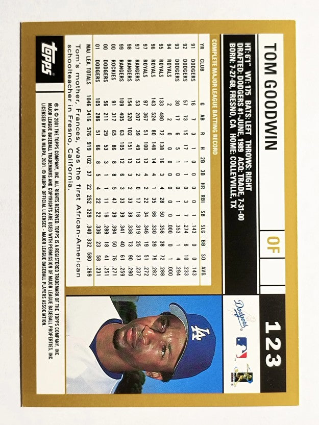 2002 Topps #123 Tom Goodwin