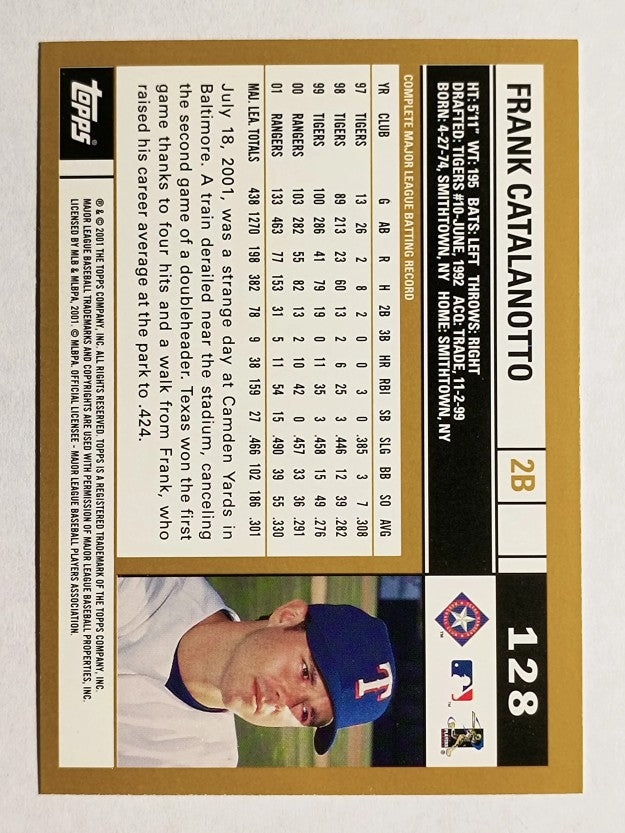 2002 Topps #128 Frank Catalanotto