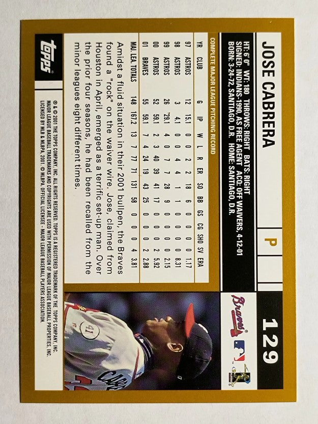 2002 Topps #129 Jose Cabrera