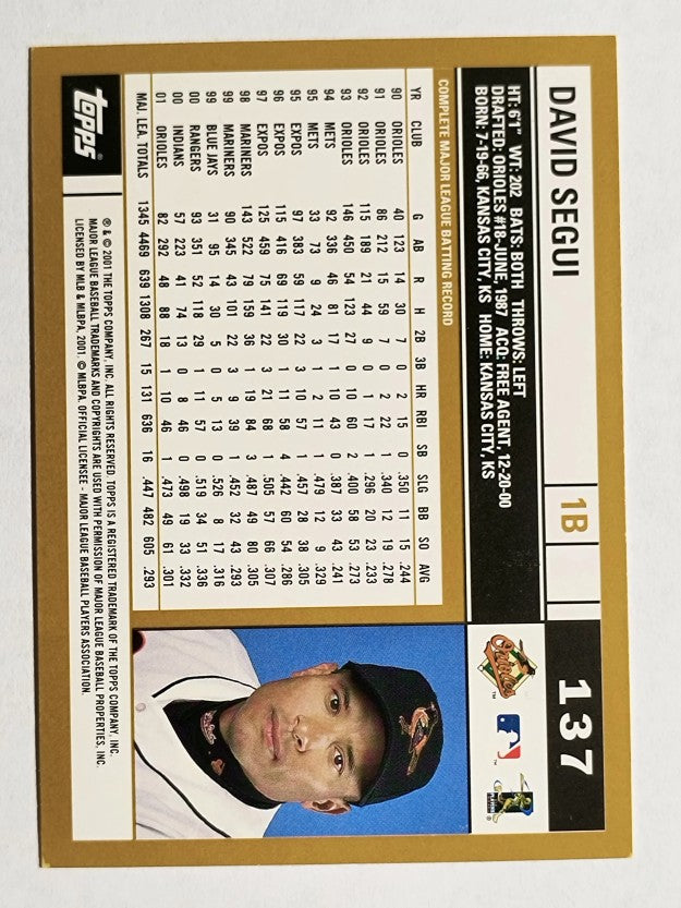 2002 Topps #137 David Segui