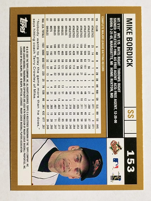 2002 Topps #153 Mike Bordick