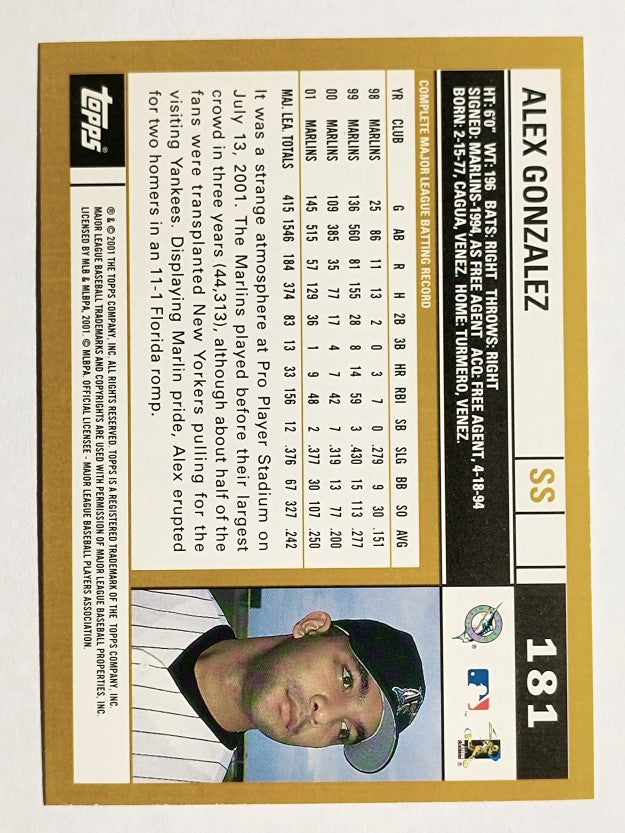 2002 Topps #181 Alex Gonzalez