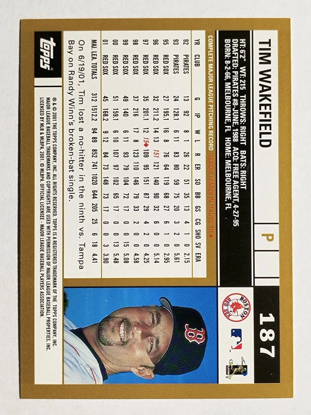 2002 Topps #187 Tim Wakefield