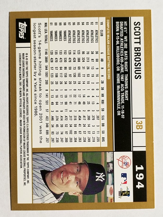2002 Topps #194 Scott Brosius