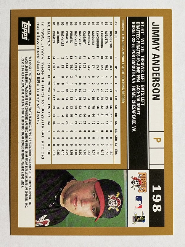 2002 Topps #198 Jimmy Anderson