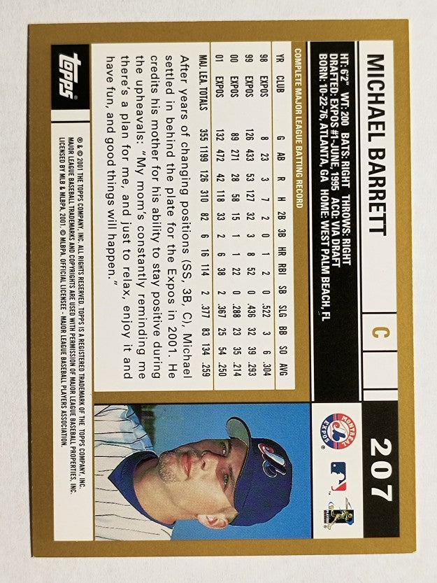 2002 Topps #207 Michael Barrett