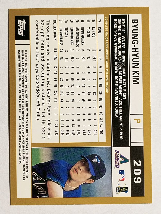 2002 Topps #209 Byung-Hyun Kim