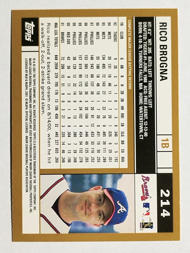 2002 Topps #214 Rico Brogna