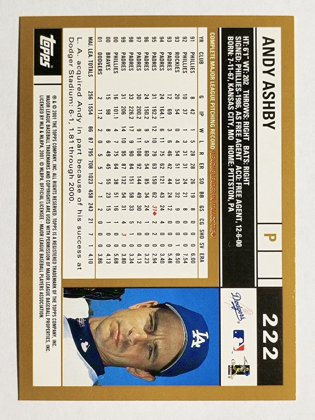 2002 Topps #222 Andy Ashby