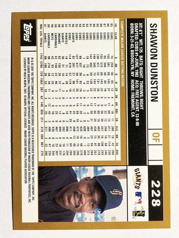 2002 Topps #228 Shawon Dunston