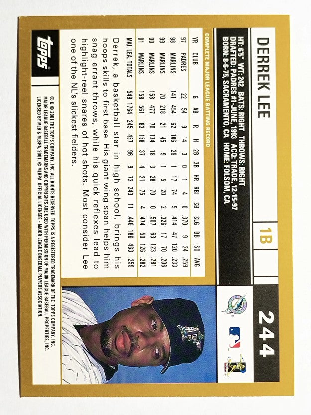 2002 Topps #244 Derrek Lee