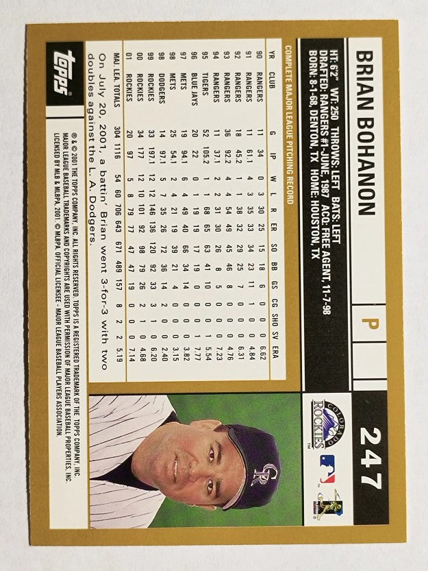 2002 Topps #247 Brian Bohanon