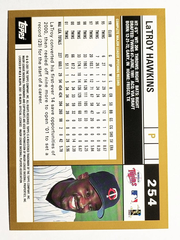 2002 Topps #254 LaTroy Hawkins