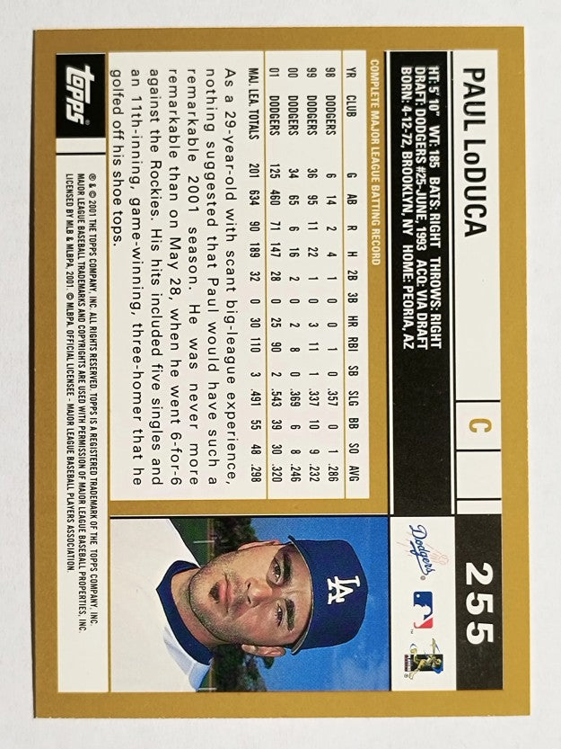 2002 Topps #255 Paul LoDuca
