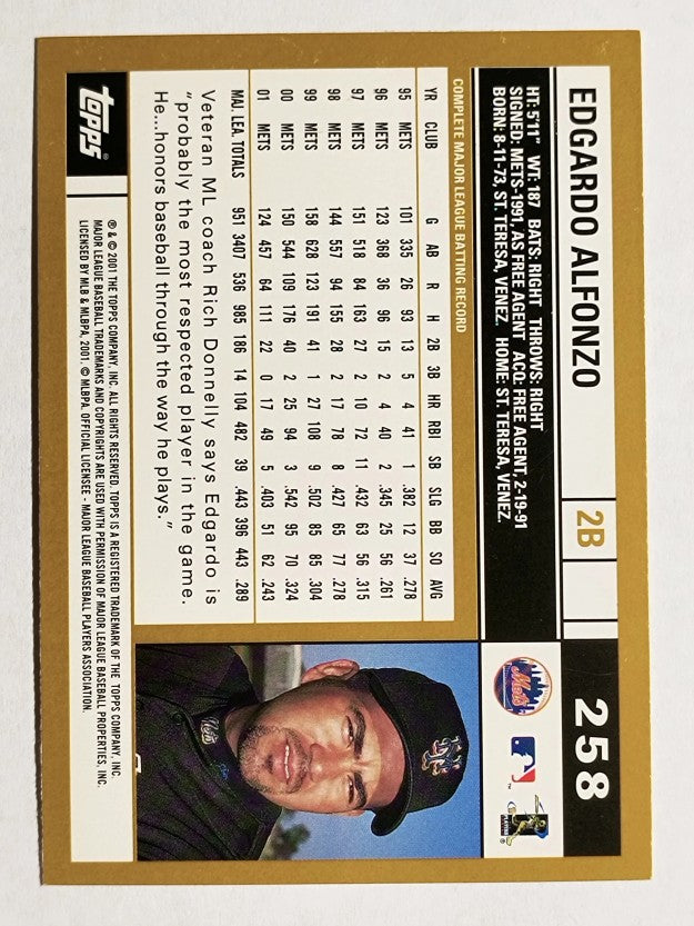 2002 Topps #258 Edgardo Alfonzo