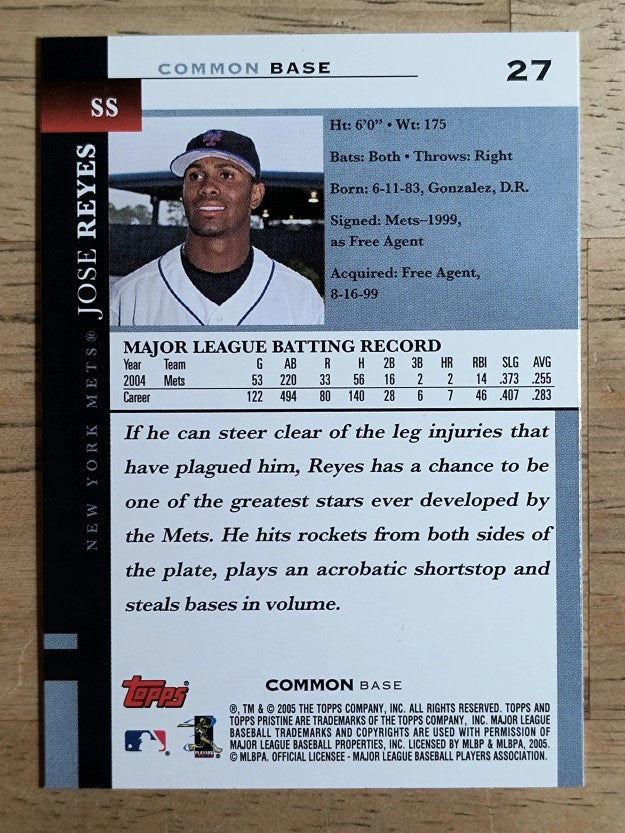 2005 Topps Pristine #27 Jose Reyes