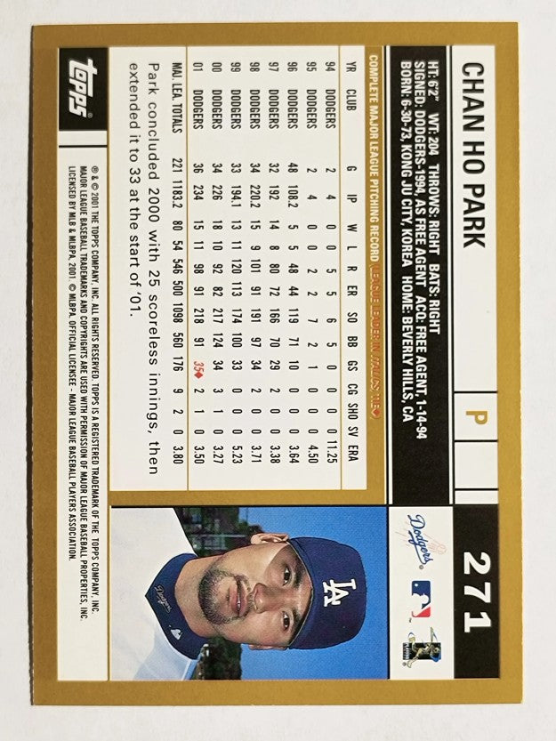 2002 Topps #271 Chan Ho Park