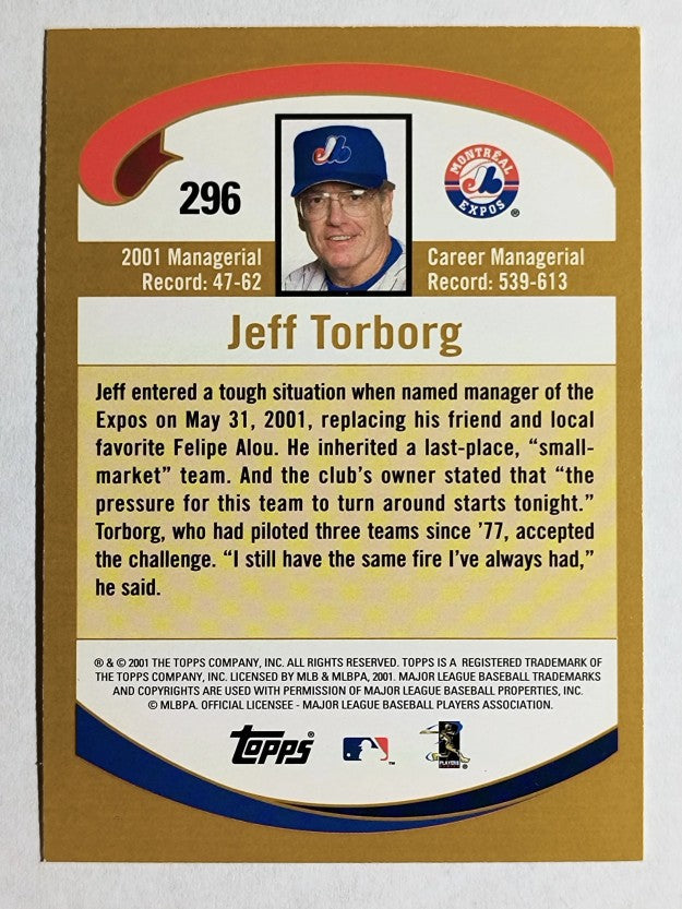 2002 Topps #296 Jeff Torborg MG