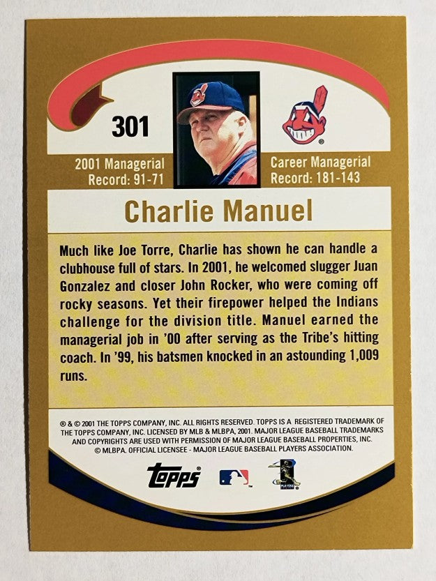 2002 Topps #301 Charlie Manuel MG