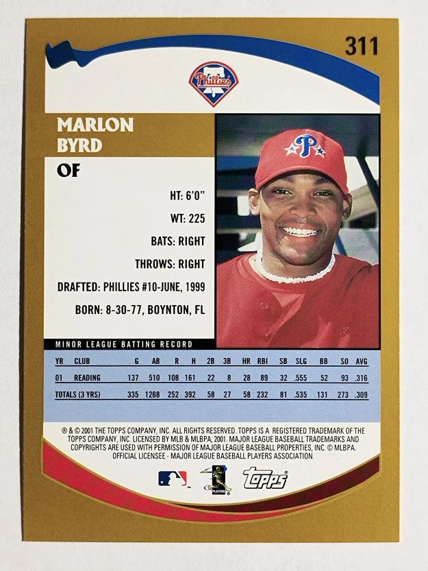 2002 Topps #311 Marlon Byrd PROS