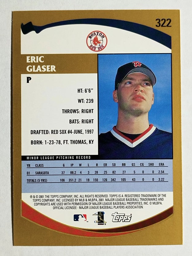 2002 Topps #322 Eric Glaser PROS RC