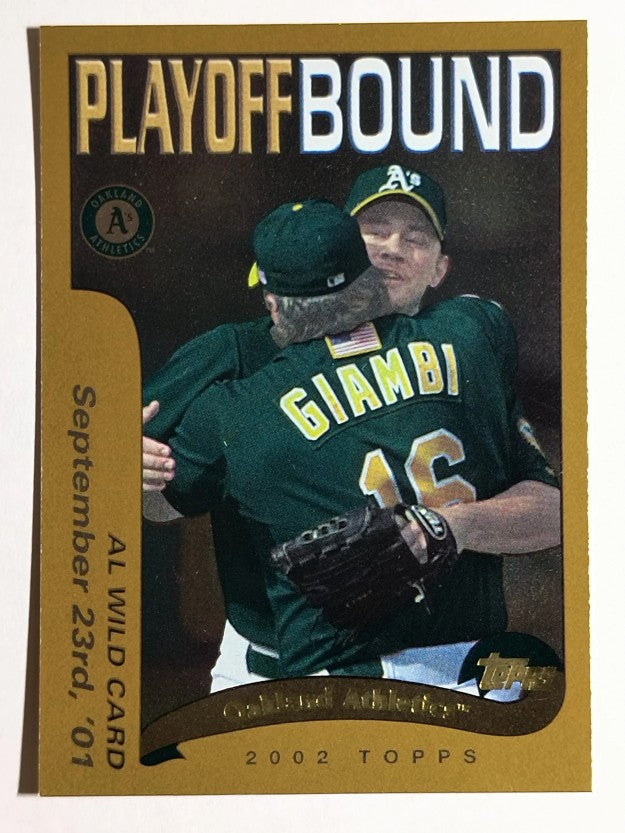 2002 Topps #350 Oakland Athletics PB