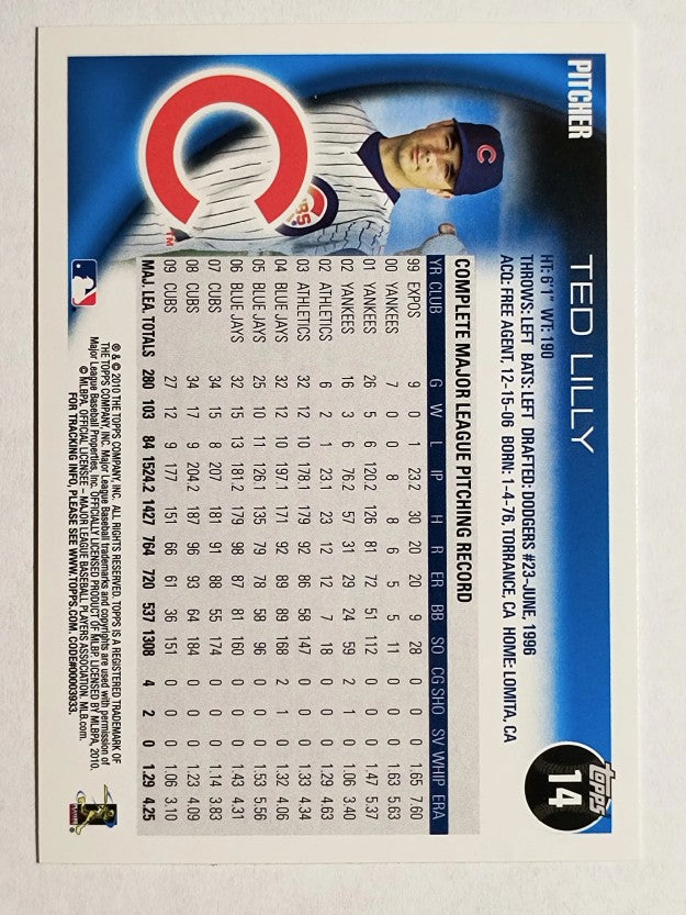 2010 Topps #14 Ted Lilly