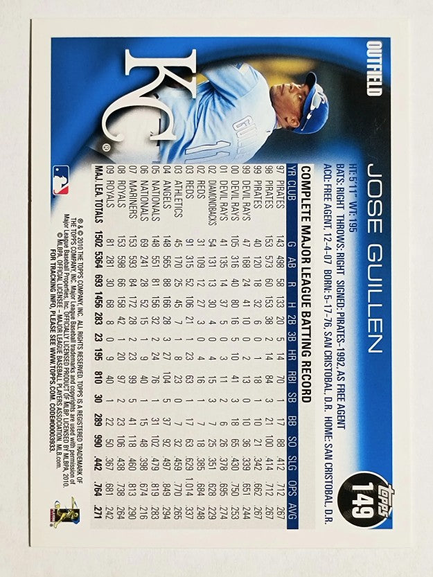 2010 Topps #149 Jose Guillen