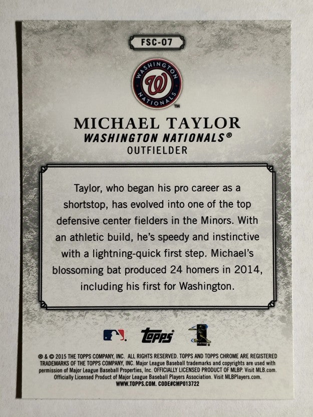 2015 Topps Chrome Future Stars #FSC07 Michael Taylor