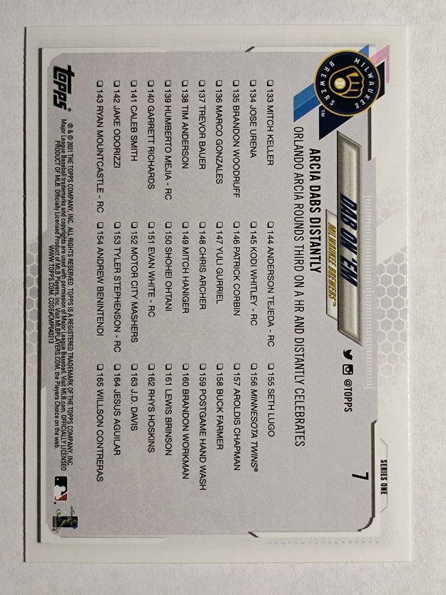 2021 Topps #7 Dab on 'Em/Orlando Arcia