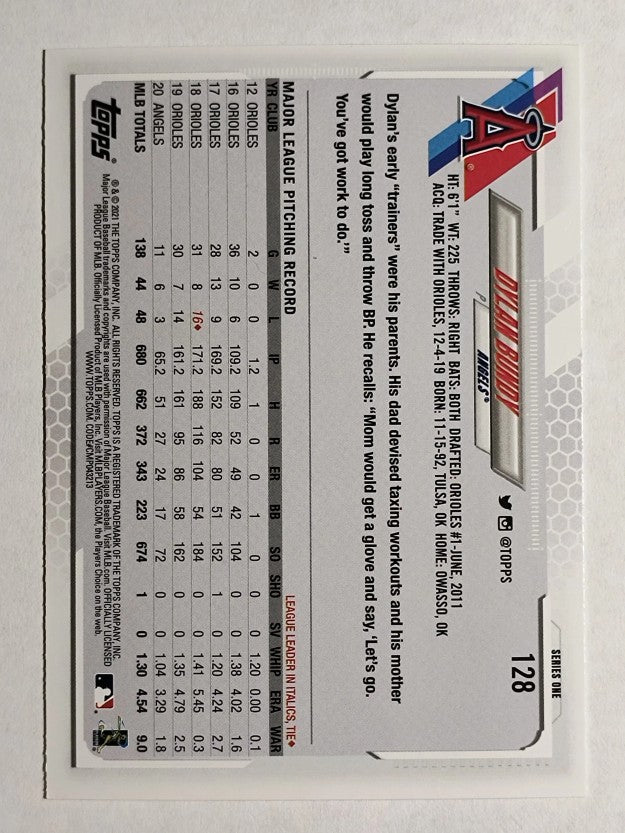 2021 Topps #128 Dylan Bundy