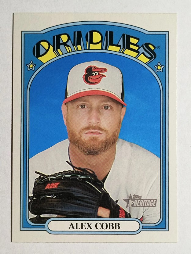 2021 Topps Heritage #378 Alex Cobb