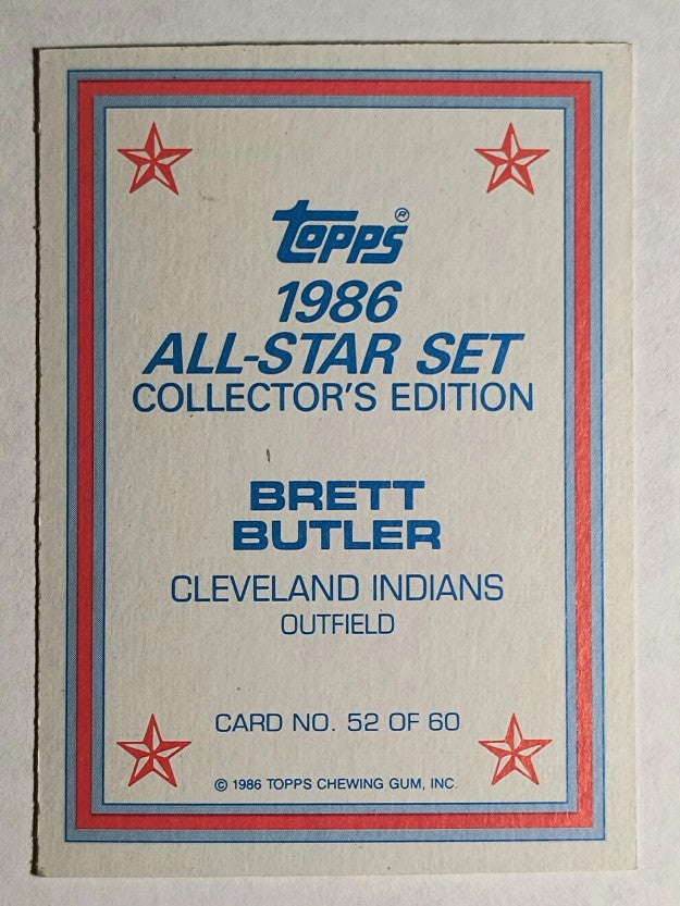 1986 Topps Glossy Send-Ins #52 Brett Butler