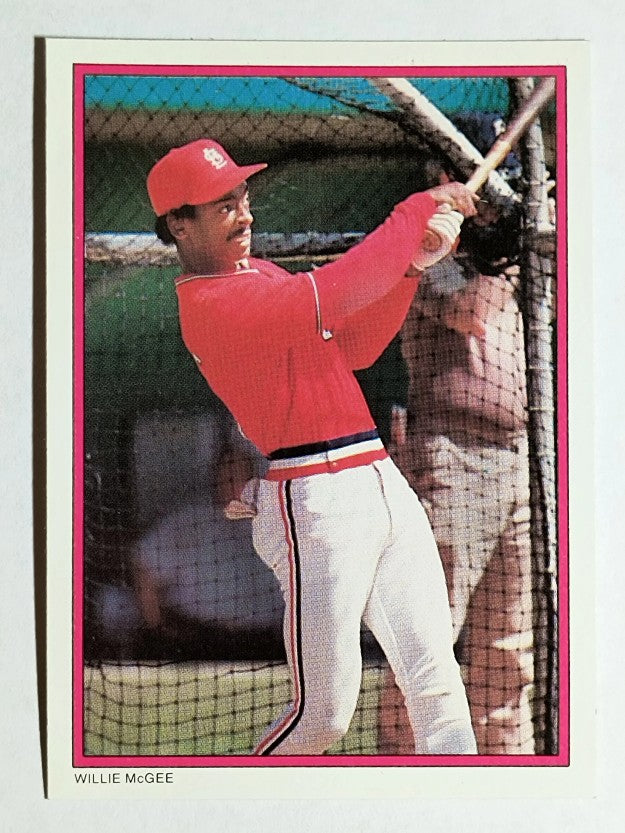 1988 Topps Glossy Send-Ins #36 Willie McGee