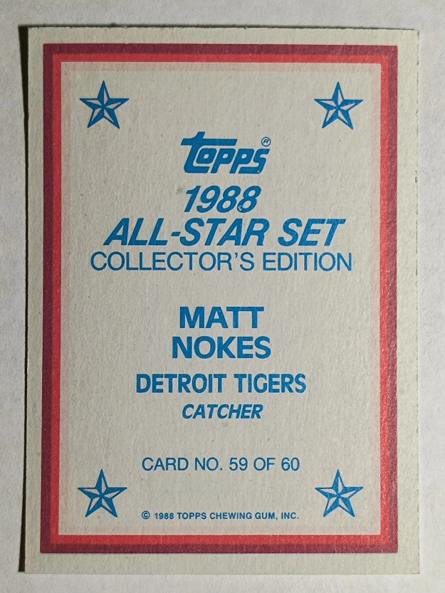1988 Topps Glossy Send-Ins #59 Matt Nokes