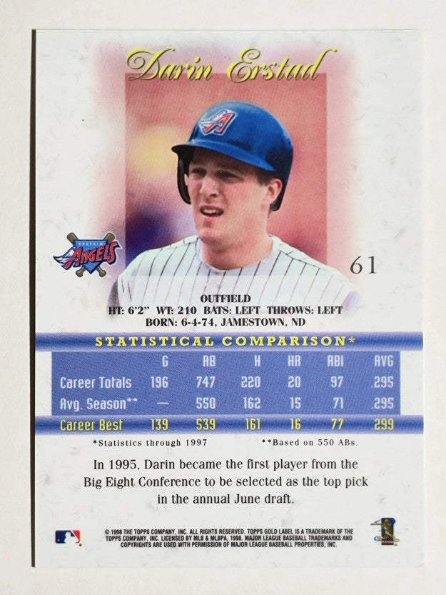 1998 Topps Gold Label Class 2 #61 Darin Erstad