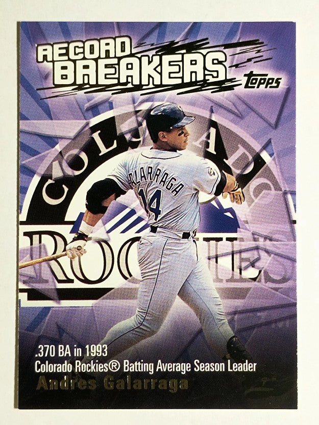 2003 Topps Record Breakers #AG Andres Galarraga